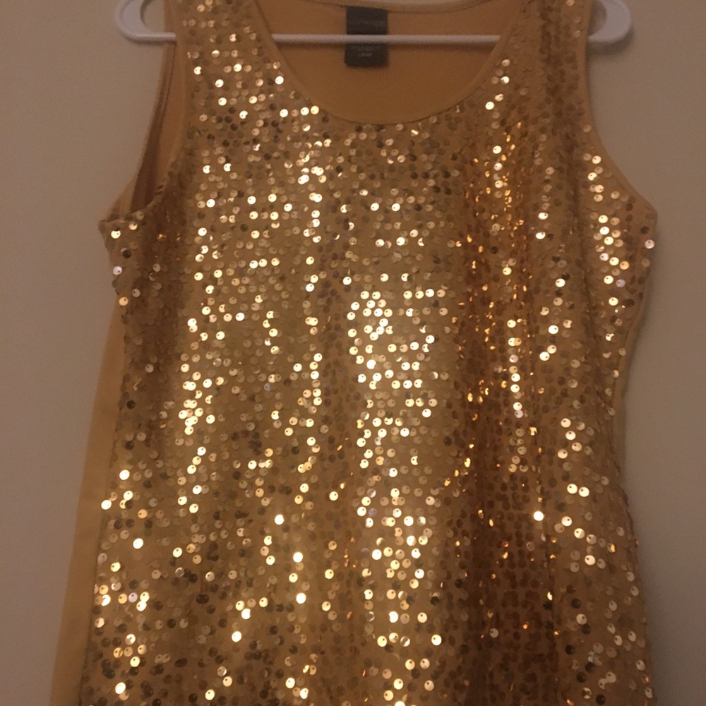 Gold Sequin Top